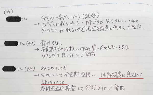 メモの画像