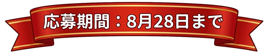応募期間　8月28日まで