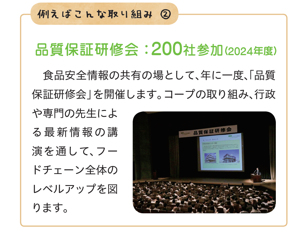 品質保証研修会　200社参加（2024年度）