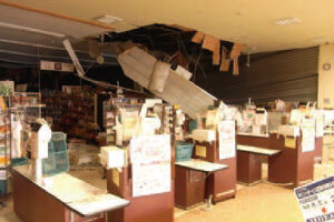 震災当時の店舗の状況