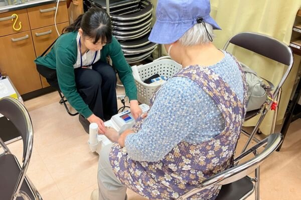 骨密度測定の様子