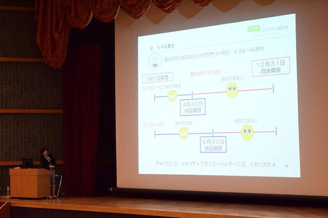 納品期限についての講義の様子