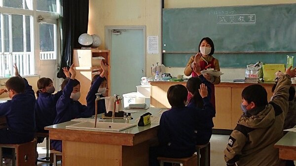 「減災教室」（鉾田市立旭北小学校）を開催しました