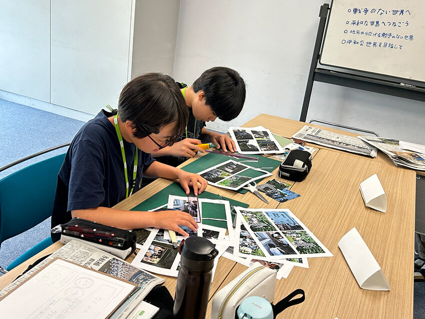 新聞を作る参加者