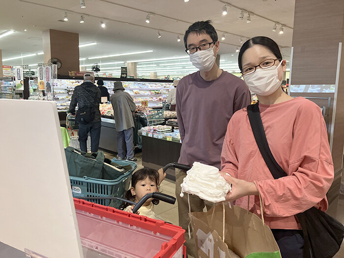 1日限定子ども服ドライブの様子