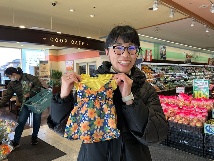 1日限定子ども服ドライブの様子