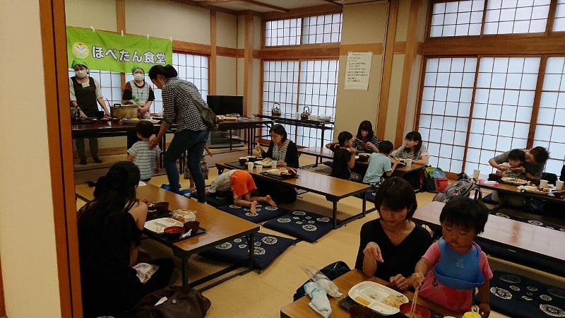 7月各地でほぺたん食堂が開催されました